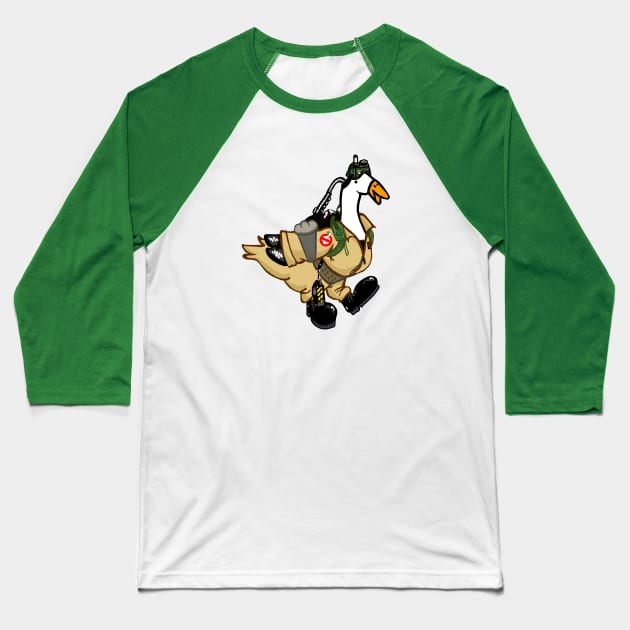 Goosebusters! I Ain't Afraid of No Goose! Baseball T-Shirt by CatsandBats